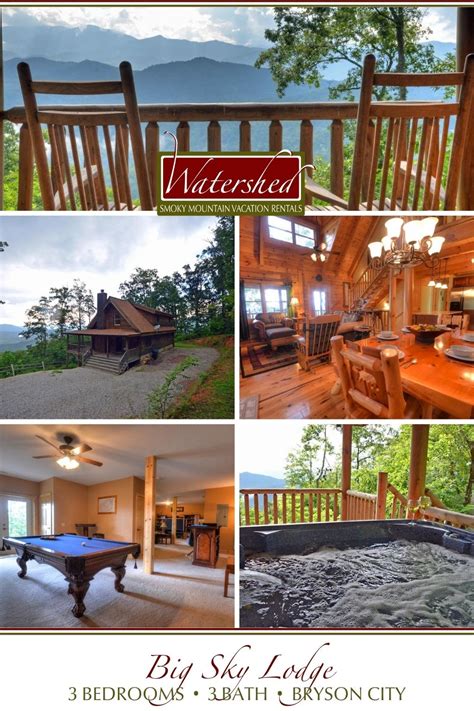 Big Sky Lodge Bryson City Vacation Rental Bryson City, NC