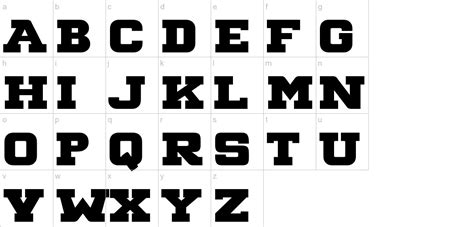 Big Ten Block lowercase