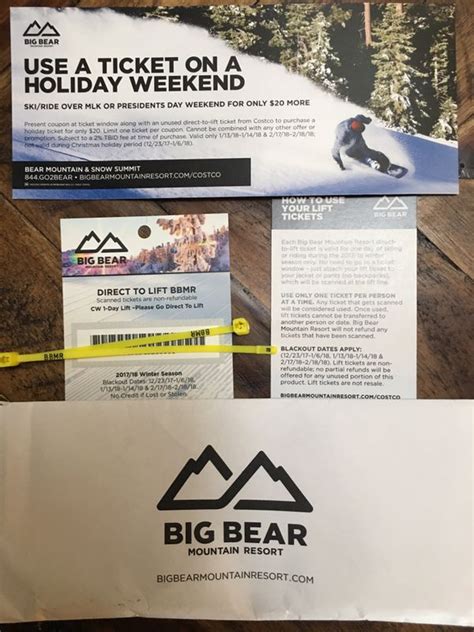 Big bear lift tickets. Dec 5, 2019 ... If skiing at Homewood Mountain, Big Bear Mountain Resorts, Killington Ski Resorts, Whitefish Mountain, Mt. Hood Mountain or Mammoth Mountain is ... 