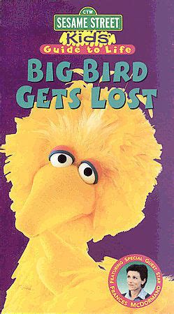 Big bird gets lost vhs. Big Bird Gets Lost is a 1998 Sesame Street direct-to-video special released in the "Kids' Guide to Life" series.When Big Bird and Maria go shopping at ABCD M... 