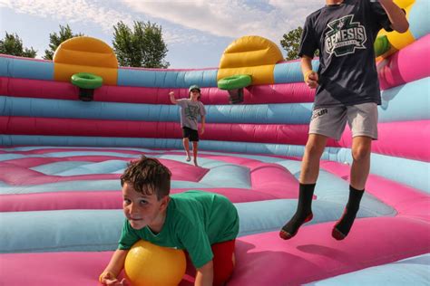 The Big Bounce America tour will take over the Navy Yard each weekend from Aug. 18 through Sept. 10. The main attraction is the world's largest bounce house, a 31-foot-tall inflatable covering 16,000 square feet of space.. 