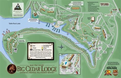 Big cedar lodge map. 