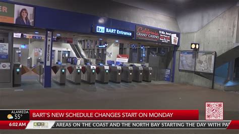 Big changes to BART service schedule starting Monday