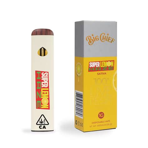 CHIEF OG DISPOSABLE LIVE RESIN. $ 30.00. Add to cart. Category: BIG CHIEF LIVE RESIN. Description. Reviews (0) Say hello to ‘Chief OG.’. Your premium on-the-go smoke buddy – Curated by the best for the best using 100% pure live resin! This traditional flavor has a gassy and head level high.