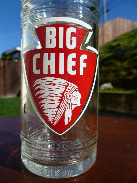 Big Chief Soda Glass Bottle Santa Cruz, Calif. Coca-Cola Bottling Comp