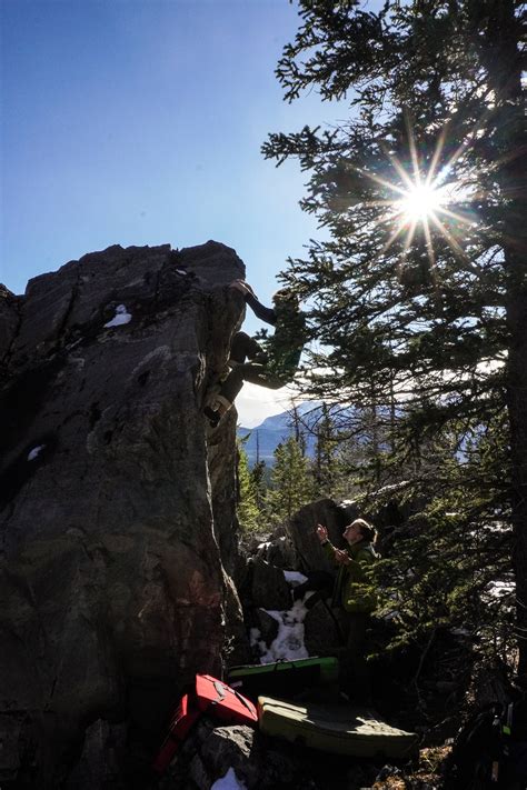 Big choss bouldering.  Big Choss.  Such a fun place.  In Kananaskis country,...