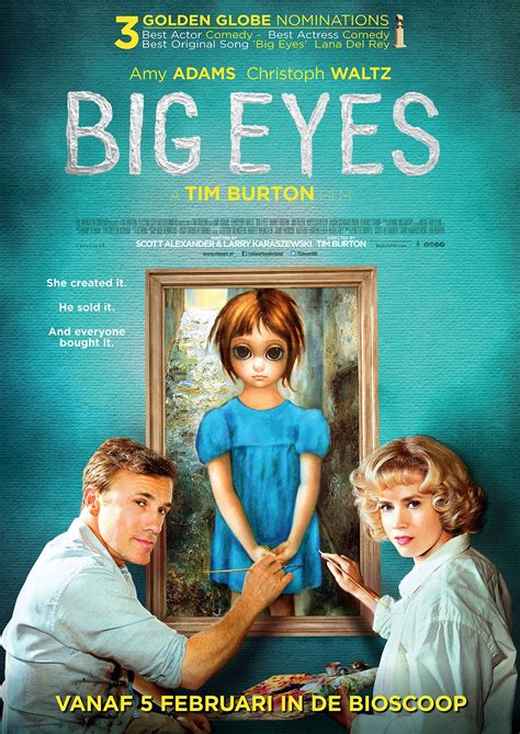 Big eyes the movie. Big Eyes lacks the darker cues people usually associate you with. But there are a lot of “Burton-esque” qualities to the movie, specifically with the main character being so isolated. 