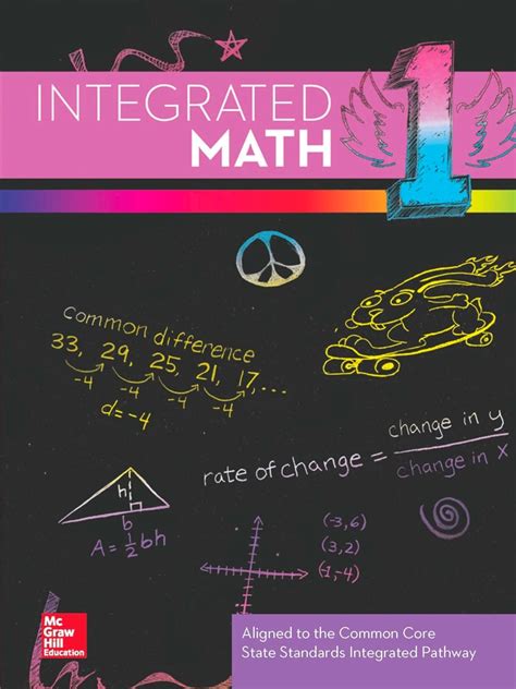 Big ideas math integrated mathematics 1 answer key.  Integrated with textbook solutions, Mathle...