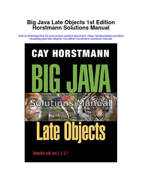 Big java cay horstmann solutions manual capitulo 7. - Haier hpe07xc6 air conditioner service manual.