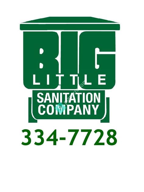 Story. Big Little Sanitation provides weekly trash and recycling services to Fairfield, CT, and dumpster rentals to the greater Bridgeport area. Address: 300 Orland St , Bridgeport 06605, CT, US. Phone: (203) 334-7728. State: CT.. 
