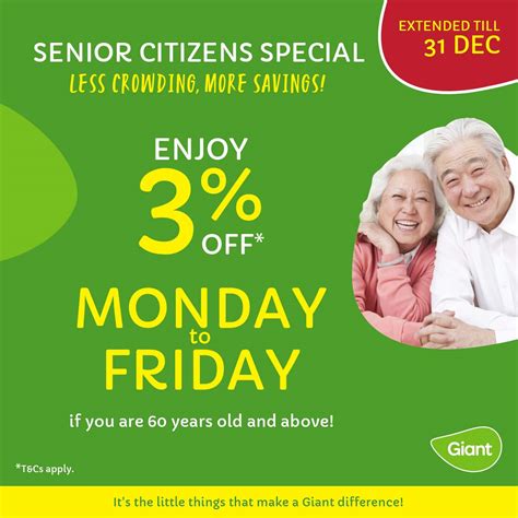 10% off regular- priced health items. 5% off regular- priced non-health items. 50 years and above. Senior members will simply have to present their physical or e-card and IC during in-store purchases. For online purchases, all senior members have to do is log in to their account to enjoy the discounts.. 