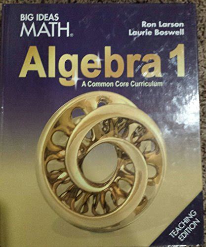 Algebra 1, Geometry, and Algebra 2 from Big Ideas Learning is a research-based high school math program featuring National Geographic Explorers. Big Ideas ... Dr. Ron Larson and Dr. Laurie Boswell, Algebra 1, Geometry, and Algebra 2 are a true extension of the Big Ideas Math: Modeling Real Life K-8 series, creating one cohesive voice from .... Big math ideas algebra 1 answers