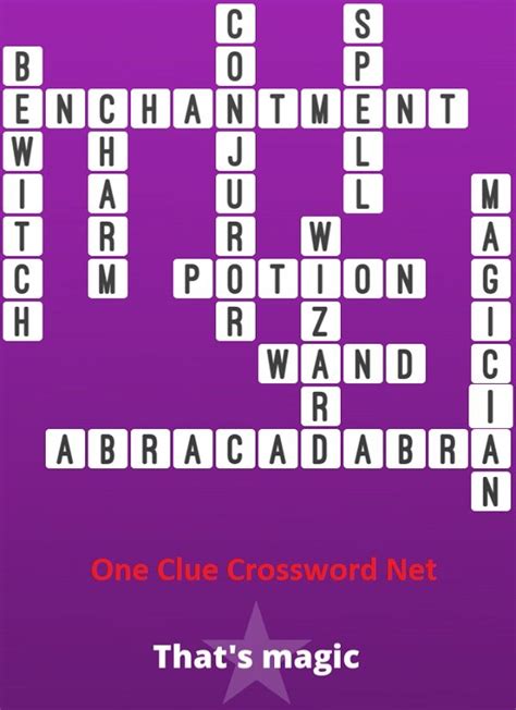 Big name in magic crossword clue. All solutions for "magic" 5 letters crossword answer - We have 4 clues, 171 answers & 162 synonyms from 4 to 18 letters. Solve your "magic" crossword puzzle fast & easy with the-crossword-solver.com 