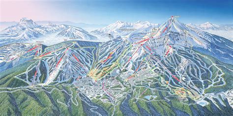 Big sky montana ski map. Mar 13, 2016 · Big Sky Resort has terrain that can keep any expert skier busy for a lifetime, but the following are some of Big Sky's best ski runs for experts: Big Couloir - Big Sky's signature couloir doglegs down the rocky face below the tram. If you want to ski this run, you'll need a friend, an avalanche beacon, a shovel, and a probe. 