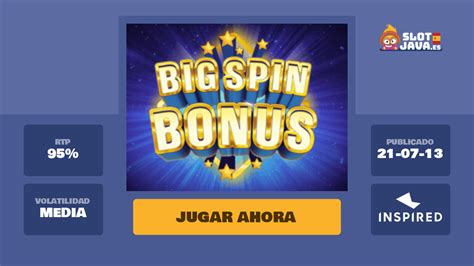 Big spin bonus rtp