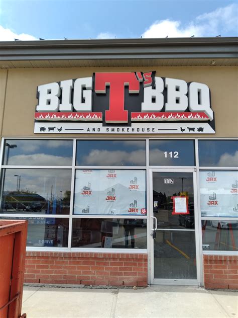 Big t bbq. Specialties: Best burgers and BBQ around. Home of BIG-T-BBQ. For true Que cooked low & slow stop by. Also catering and events we will bring the pit to you. Established in 2011. We have a heart for great food and better BBQ. We found this little diner and brought it back to life. 
