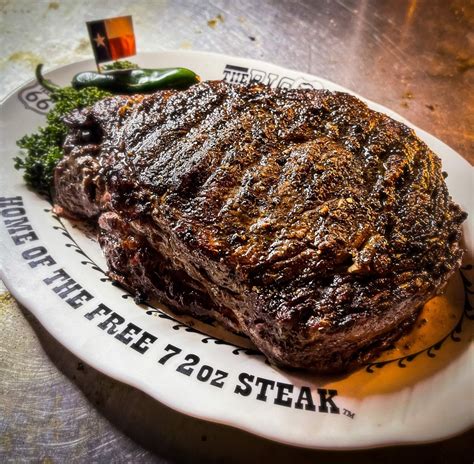 Big texan steak ranch. Oct 9, 2019 · Big Texan Steak Ranch. Claimed. Review. Save. Share. 6,120 reviews #15 of 313 Restaurants in Amarillo $$ - $$$ American Steakhouse Southwestern. 7701 E Interstate 40, Amarillo, TX 79118-6915 +1 806-372-6000 Website Menu. Closed now : See all hours. Improve this listing. 
