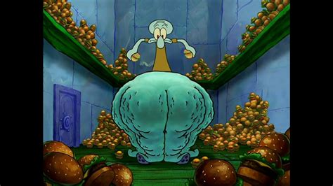 List of episode transcripts. This article is a transcript of the SpongeBob SquarePants episode "Giant Squidward" from season 6, which aired on June 3, 2008 . Squidward: [is asleep in bed when his alarm wakes him up. He puts on his slippers, gets out of bed, walks to the mirror, pulls up his shirt by his collar, licks his finger, and rubs his ...