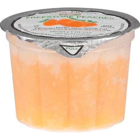 Nourishing fruit smoothie cups built on farm-frozen organic fruits and vegetables. If necessary use a spoon to. -- 67 g left. So whether your goal is walking for weight loss tracking the foods you eat or something else entirely. Our sweetest and juiciest Freestone peaches picked and packed fresh in extra-light syrup. Ad Free 2-day Shipping On .... 