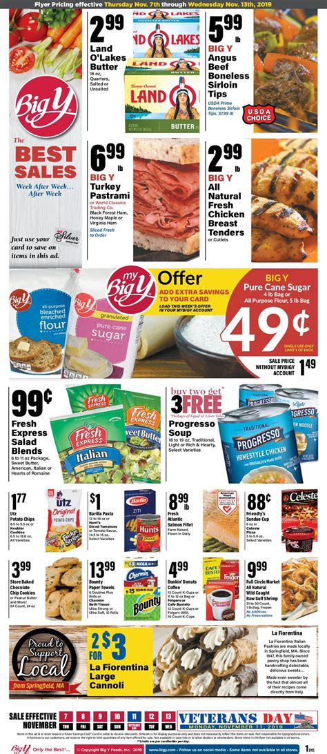 November 16, 2022. Find the current Big Y Weekly Ad, valid from Nov 17 – Nov 23, 2022. View the weekly specials online and find new offers every week for popular brands and products. Jump into awesome deals with no gimmicks, and choose your favorites from wide selections of Hellmann’s mayonnaise, Birds Eye steam fresh vegetables, Caranodo .... 