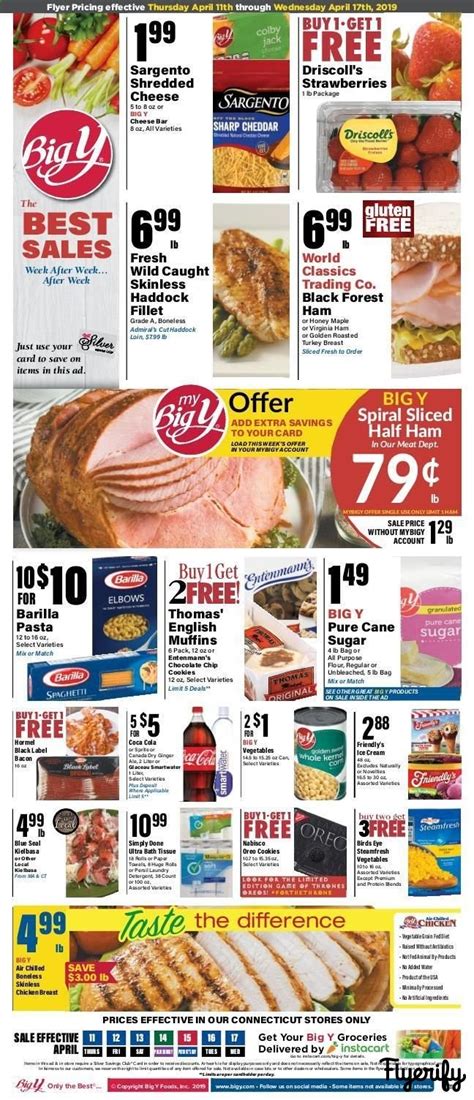 Big y next week flyer. Preview the Big Y Flyer for this week and next week, and save on a wide range of grocery products, including natural and organic items or fresh produce.The US weekly Big Y Supermarket Flyer is available for stores located in East Windsor, Worcester, Holden, Westfield, Southbridge, Palmer, Pittsfield, Southampton, Spencer, Torrington, North Adams, Derby, Plainville, Milford, Norwood, South ... 