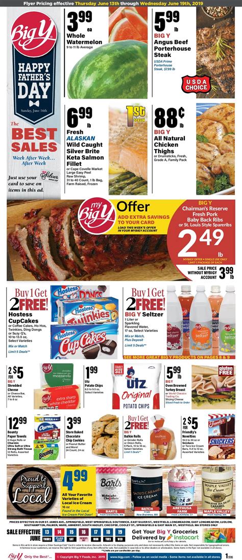 Big Y has special promotions running all the time and you can fi