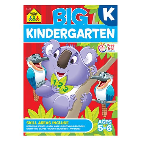 Full Download Big Kindergarten Workbook By School Zone