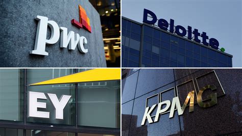 Big4. The Big 4 Needs Little Introduction. These Big 4 are the four largest public accounting firms in the world: Deloitte. PricewaterhouseCoopers (PwC) Ernst & Young. KPMG. These firms offer an amazing array of accounting and auditing services. The Big 4 firms offer significant employment and professional development opportunities to accounting ... 