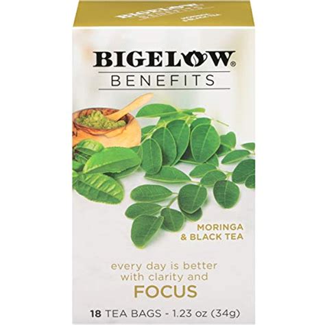 Bigelow Benefits Focus Moringa & Black Tea, Caffeinated, 18 …