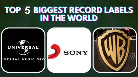 Biggest record labels. that also produce other media content. The major labels are generally known as 'the big four': EMI. Sony BMG. Universal Music Group. Warner Music Group. All other record labels are considered as ... 