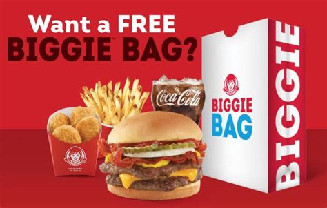 Apr 13, 2022 · The chain has brought back its beloved $5 Biggie Bag offer, a value meal that still packs a ton of value. The Biggie Bag comes with your choice of sandwich, four-piece chicken nuggets (your choice ... 