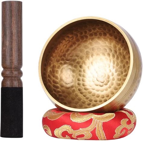 Biggo Tibetan Singing Bowl Set-Meditation Sound Bowl for Yoga ...