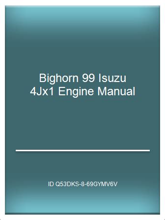 Bighorn 99 isuzu 4jx1 engine manual. - Routledge international handbook of qualitative nursing research routledge international handbooks.