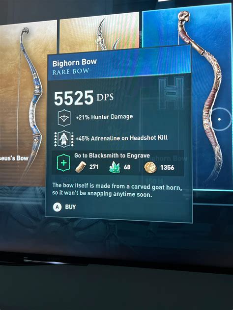 Bighorn bow ac odyssey. While it is not as strong as epic gear for a warrior build it is the best legendary set for a warrior with regards to dealing damage. Go all in on crit chance while full heath, crit damage while full health, crit chance, and crit damage (that's the order of priority for the best damage) and it will deal very good damage. Jack-Arse • 2 yr. ago. 