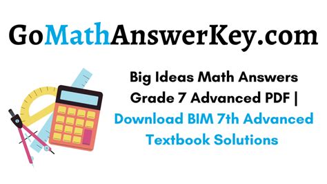 Bigideasanswers - The solutions for Bigideas Math Grade are prepared from the Common Core 2019 Student edition. Students who feel difficulty in solve the problems can quickly understand the concepts with the help of Big Ideas Math 8th Grade Answer Key. Keep these solutions pdf aside and kickstart your preparation for the exams. This will enhance your performance ...