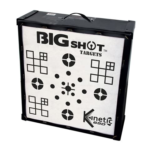 Bigshot archery targets. The BIGshot Outdoor Range offers an ultra large size (39" x 13" x 32") for long distance shooting at home or at your club. This Bag is made of heavy duty 6 oz woven polypropylene and has extensive shooting spots which allows you to move around the target and improves longevity. The target includes a special UV resistant coating for longer life ... 