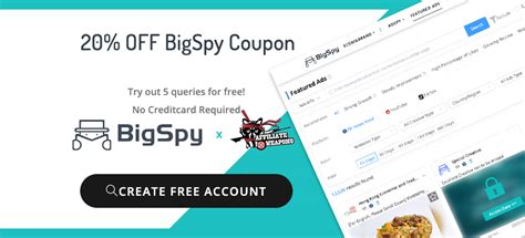 Use our coupon code "AW20" to get 20% lifetime discount on BigSpy. Use our link to register a BigSpy Account. Click on "My Plan" when you hover on your profile in the top right corner, then click on "Upgrade" Click on the green button "Get" on the bottom of the Pro pricing column; Tick the checkbox "Use coupon" and enter the coupon code "AW20".. 