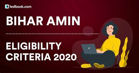 Bihar AMIN Eligibility Criteria 2024 - Testbook