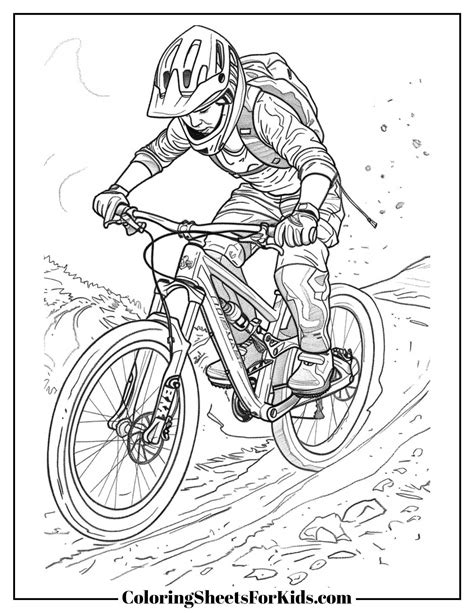 Biking Coloring Pages
