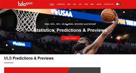 Bilasport. Bilasports. Bilasport is the premier source for the complete analysis, along with actual predictions on every game for every major sport in America – every day! We’re here to disrupt the status quo of the online sport analysis community, providing high quality content backed by statistical research, trends and insights from our talented ... 