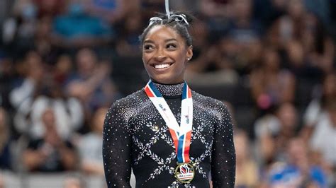 The gymnastics star won her record eighth U.S. Championship on Sunday night, 10 years after she first ascended to the top of her sport as a teenage prodigy. Biles, now a 26-year-old newlywed .... 
