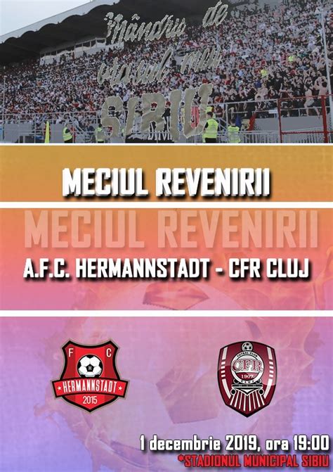 S-au pus în vânzare biletele pentru meciul FC Hermannstadt - CFR