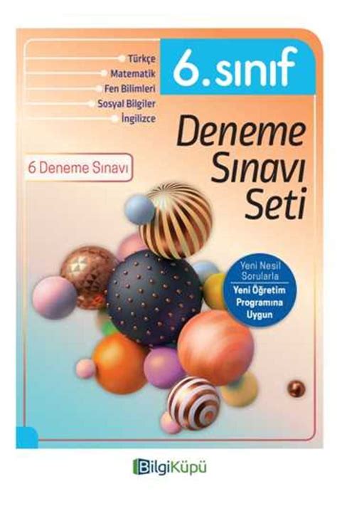 Bilgi Küpü Yayınları 6. Sınıf Deneme Sınavı ve Akıl Oyunları Kitabı.