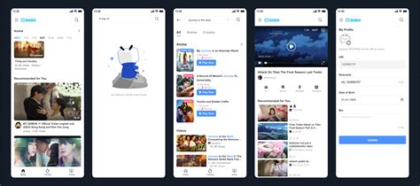 Bilibili app window. .