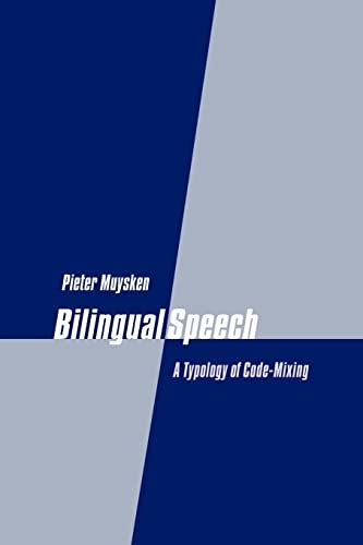 Bilingual speech a typology of code mixing. - Gator tail 37 efi owners manual.