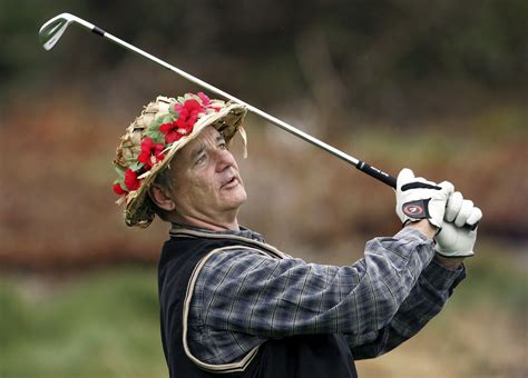 Bill murray golf. How about a golf trip to some of the great courses of Ireland. Bill Murray of Caddyshack fame has played in countless pro-ams, written a golf book, been inducted into the Caddie Hall of Fame and is a part owner along with his brothers in a golf-themed restaurant at World Golf Village in St. Augustine, Florida. His love of the game knows no … 