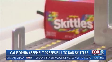 Bill that could ban Skittles passes in the California State Assembly