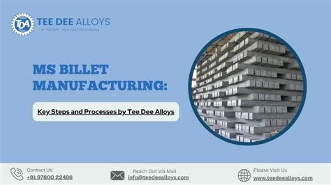 Billet manufacturing plant cost.  Key details include: - The factory will...