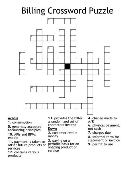 Billing option crossword clue. Search Clue: When facing difficulties with puzzles or our website in general, feel free to drop us a message at the contact page. We have 1 Answer for crossword clue Billing Partner of NYT Crossword. The most recent answer we for this clue is 6 letters long and it is Costar. 