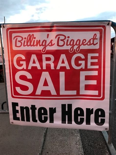 Billings biggest garage sale 2023. Garage Sales in Billings, Montana. Alert me about new yard sales in this area! ... When: Thursday, Jun 29, 2023 - Saturday, Jul 1, 2023 . Details: Lots of goodies at this sale! Home decor, children's clothing, shoes, books… Read More →. Save to My List. Report ... 